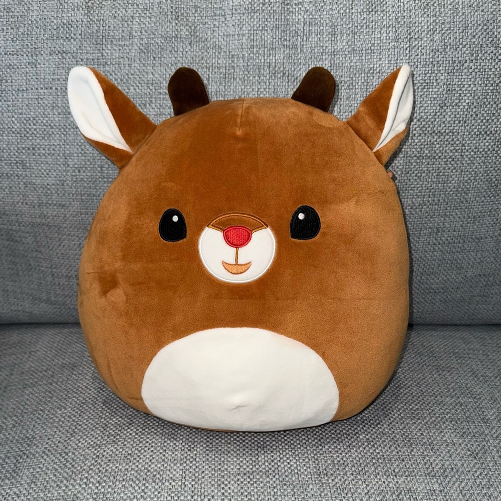 Official Kellytoy 14" Rudolph the Red-Nosed Reindeer Squishmallow Plush